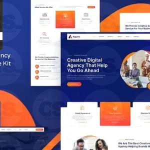 Aguvic – Creative Digital Agency Elementor Template Kit