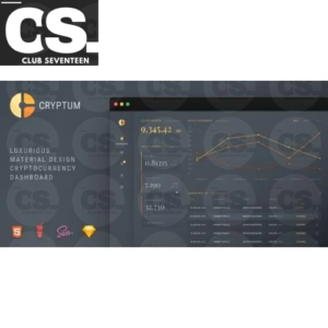 Cryptum – Luxurious Cryptocurrency Material Design Admin Dashboard