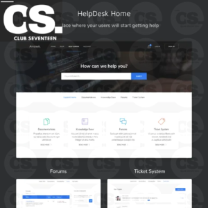 Amdesk – HelpDesk and Knowledge Base HTML template