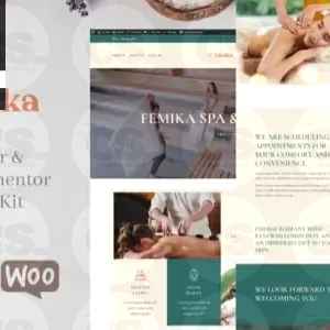 Femika – Spa Center & Wellness Elementor Template Kit