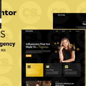 Influos – Influencer Agency Elementor Template Kit