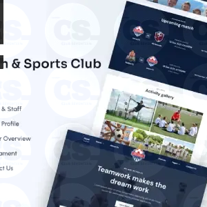 Intera Football Team & Sports Club Elementor Template Kit