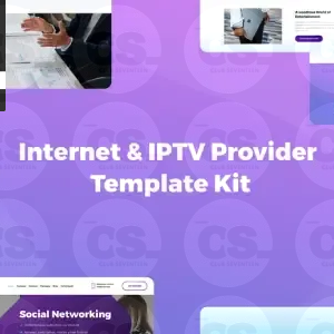 MaxiNet – Internet & IPTV Provider Elementor Template Kit