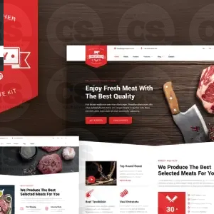 Meatezy – Meat Shop & Butcher Elementor Template Kit