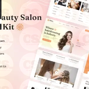 Melier Hair & Beauty Salon Elementor Template Kit