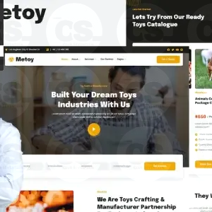 MeToy – Toys Craft Industry Elementor Template Kit