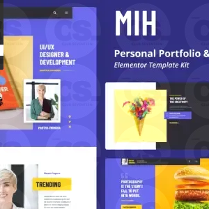 MIH – Personal Portfolio & Resume Template Kit