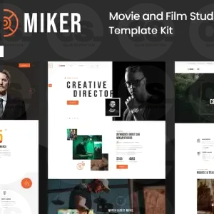 Miker – Movie & Film Studio Elementor Template Kit