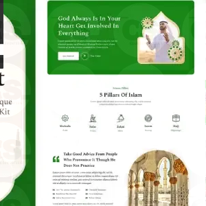 Qudrat – Islamic Center & Mosque Elementor Template Kit