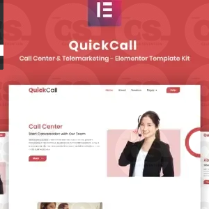 Quick Call – Call Center Elementor Template Kit