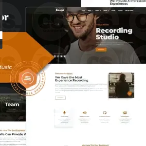 Recort – Recording Studio Elementor Template Kit