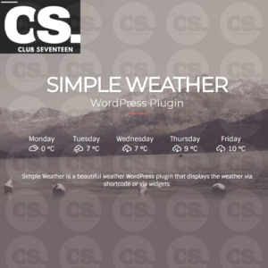 Simple Weather Plugin