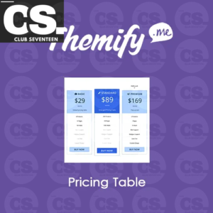 Themify Builder Pricing Table