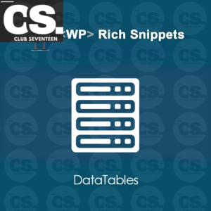 WP Rich Snippets DataTables