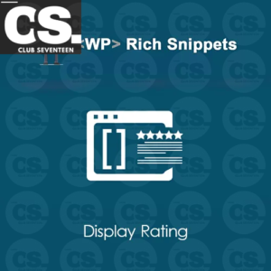 WP Rich Snippets Display Rating