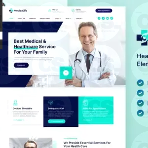 MedicaLife – Health Care & Medical Elementor Template Kit