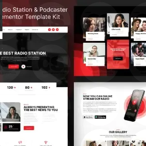 MegaFM – Radio Station & Podcaster Elementor Template Kit