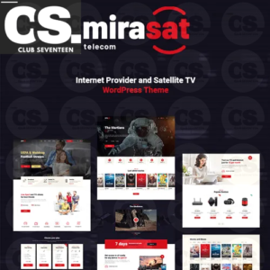 Mirasat – Internet Provider and Satellite TV WordPress Theme