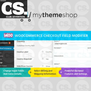 MyThemeShop WooCommerce Checkout Field Modifier