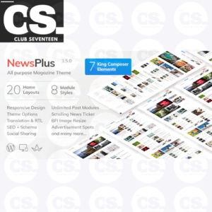 NewsPlus – News and Magazine WordPress theme