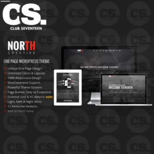 North – One Page Parallax WordPress Theme