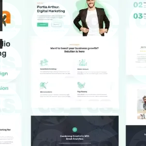 Porka – Digital Marketing Personal Portfolio Elementor Template Kit