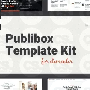 Publibox – Blog & Magazine Elementor Template Kit