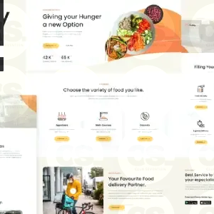 Puddy – Food Delivery App Elementor Template Kit