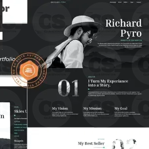 Pyro – Writer Portfolio Elementor Template Kit