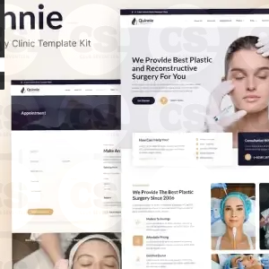 Quinnie – Plastic Surgery Clinic Elementor Template Kit