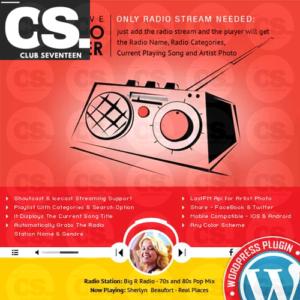 Radio Player Shoutcast & Icecast WordPress Plugin