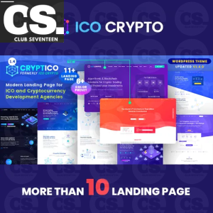 Cryptico – ICO Crypto Landing & Cryptocurrency WordPress Theme​