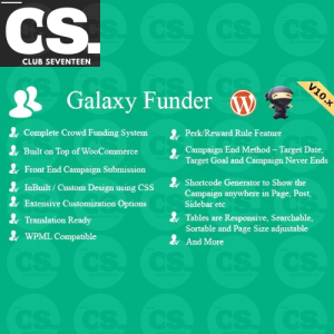 Galaxy Funder – WooCommerce Crowdfunding System