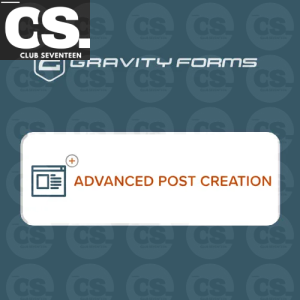 Gravity Forms Advanced Post Creation Addon