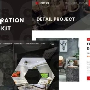 Homco – Home Interior Design Services Elementor Template Kit
