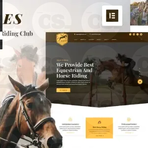 Horrses – Equestrian & Horse Riding Club Elementor Template Kit
