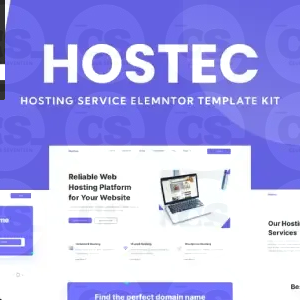 Hostec – Hosting Service Elementor Template Kit