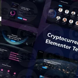 Hoverex Cryptocurrency & ICO Elementor Template Kit