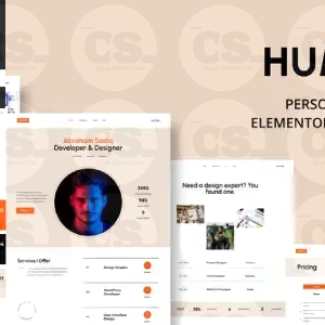 Humton – Personal Portfolio Elementor Template Kits