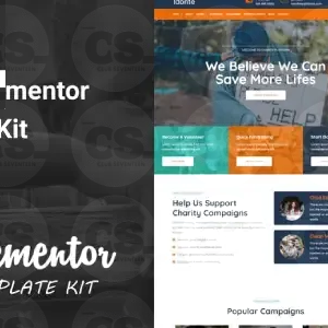 iDonte – Charity Non-Profit Elementor Template Kit