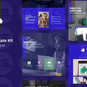 Indev – Portfolio Elementor Template Kit For Developer