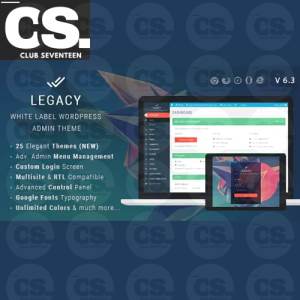 Legacy – White label WordPress Admin Theme