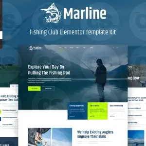 Marline – Fishing & Hunting Club Elementor Template Kit